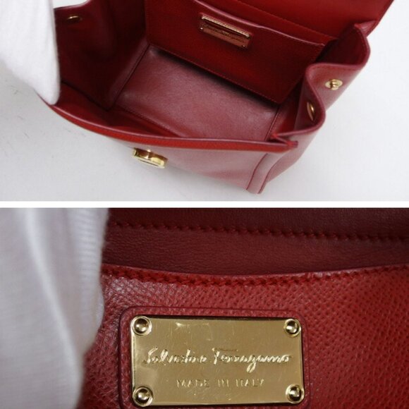 SALVATORE FERRAGAMO Red Shoulder Bag - Picture 4 of 10